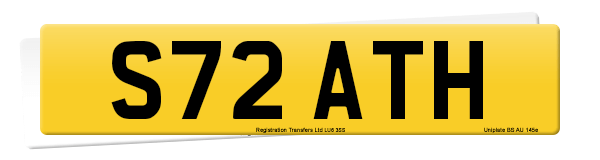 Registration number S72 ATH